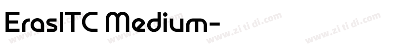 ErasITC Medium字体转换